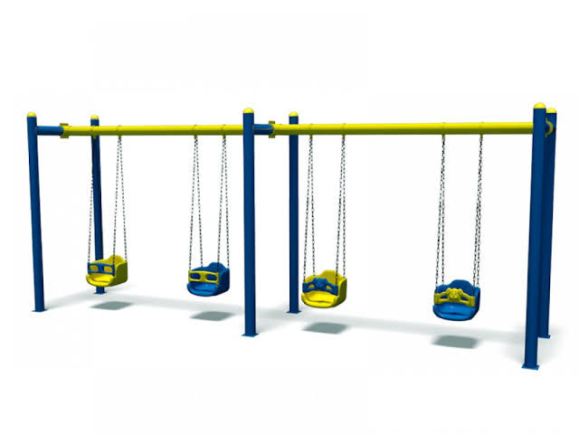 Dört Kişilik Metal Salıncak