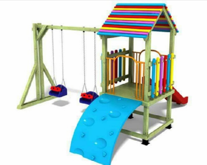 Ahşap Çocuk Oyun Parkı AKA0708